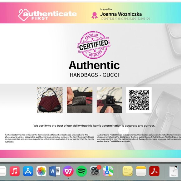 Gucci GG Red Canvas Hobo/ Shoulder Bag - Picture 11 of 11